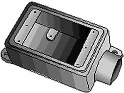 Electrical Device Box: Iron, Rectangle,